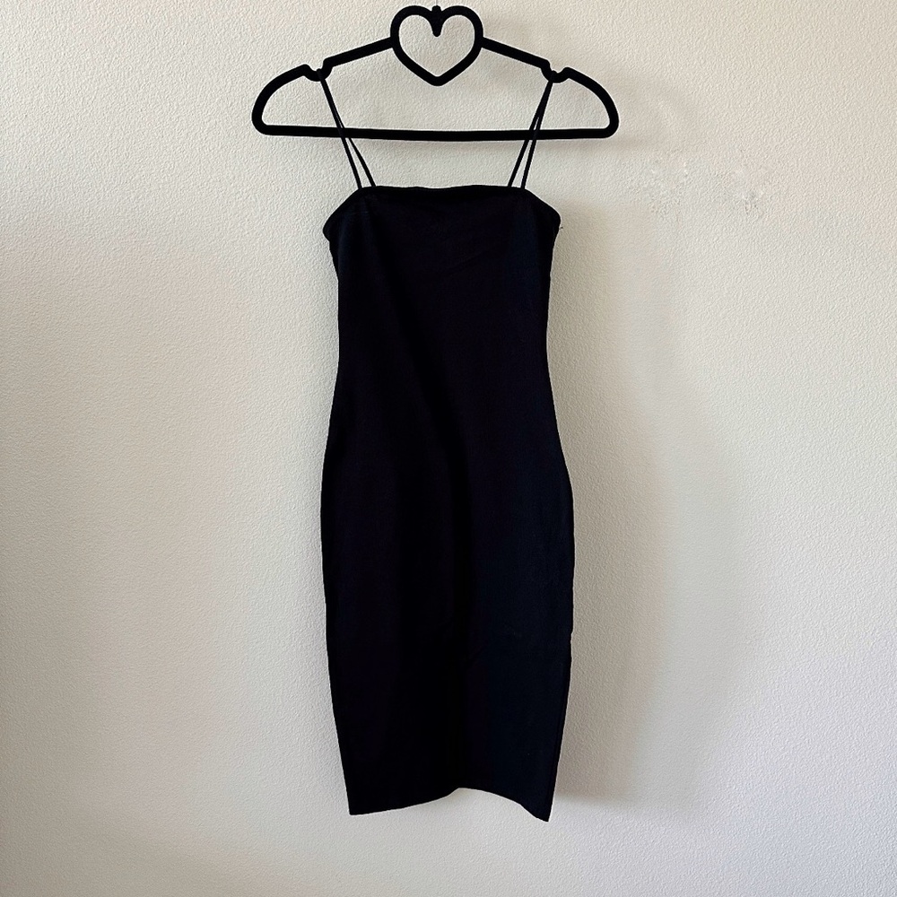 Rue21 Black Knee Length Spaghetti Strap Slip Dress NWOT Size XS